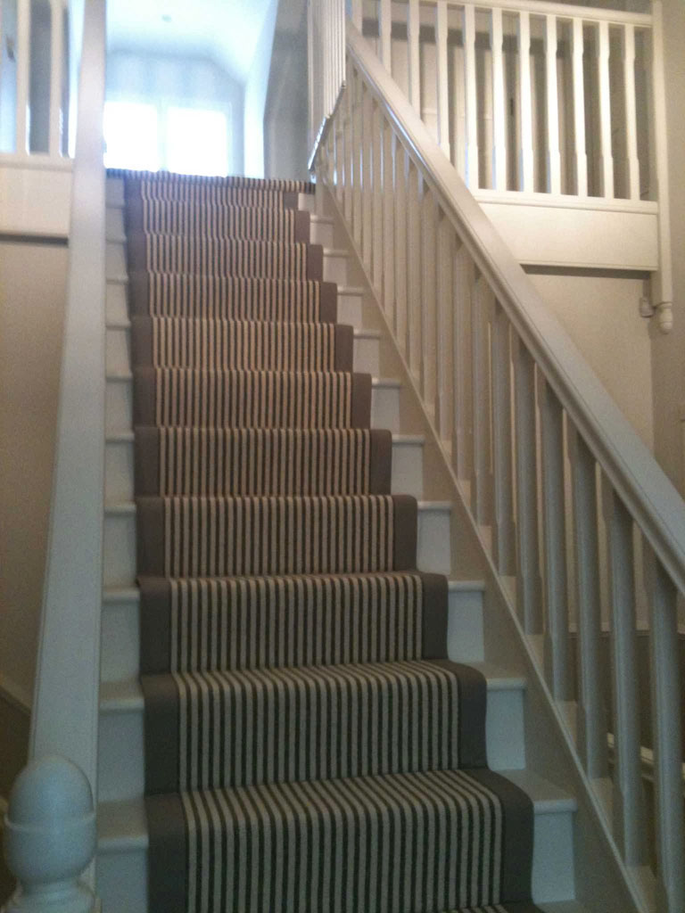 Interior stairway after painting
