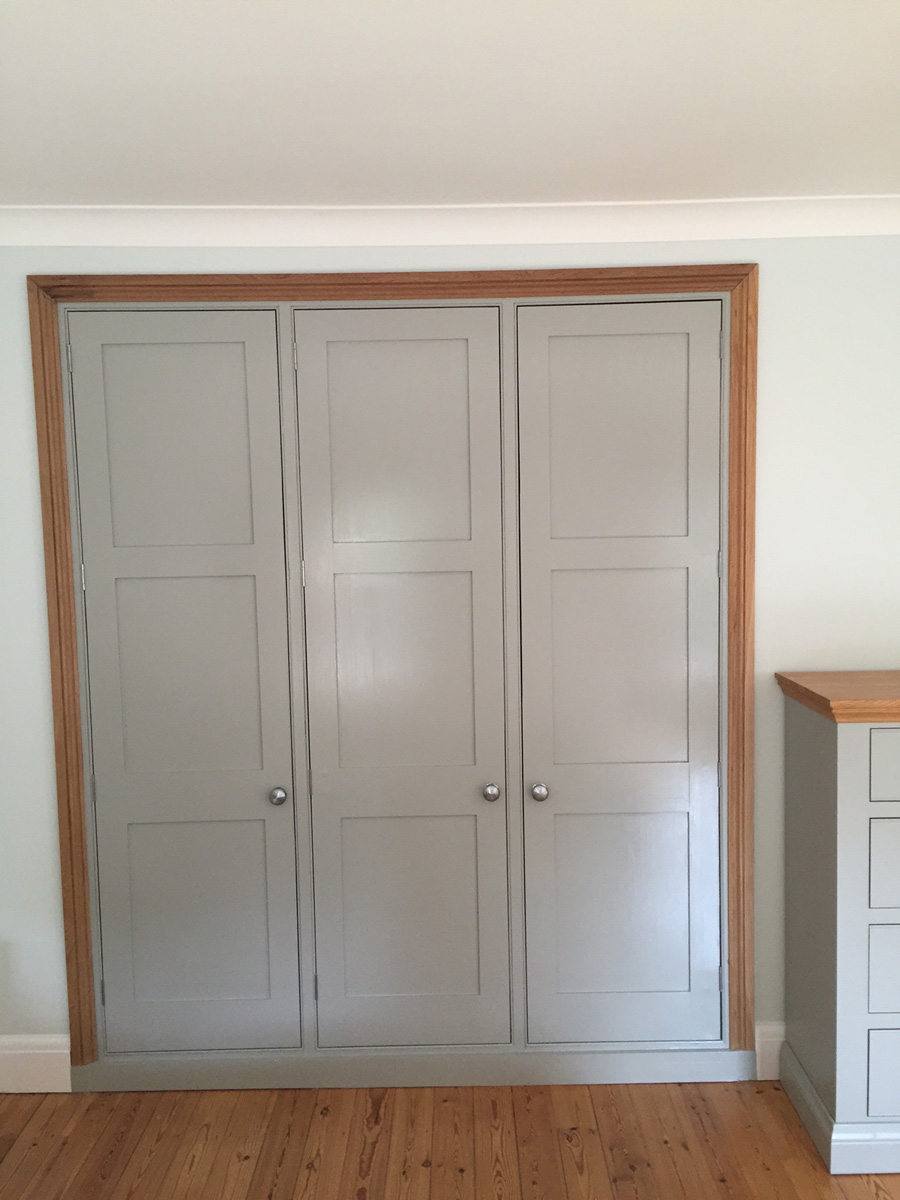 New MDF wardrobes built and painted (after)